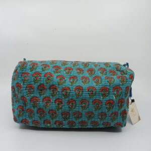 Hand blockprint toilettery bags