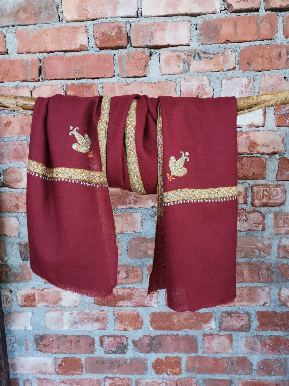 Soozni Embroidery Pashmina